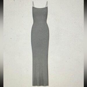 SKIMS soft lounge ribbed dress shimmer size medium